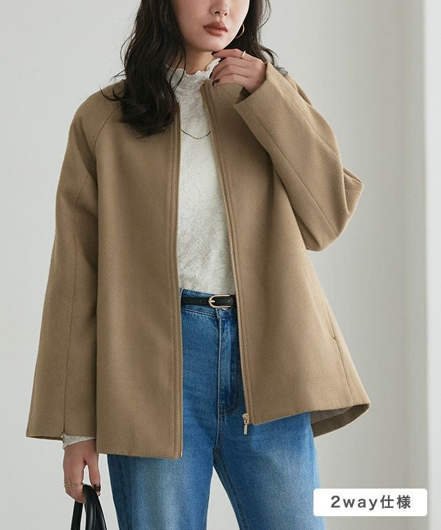 2wayケープ風コート