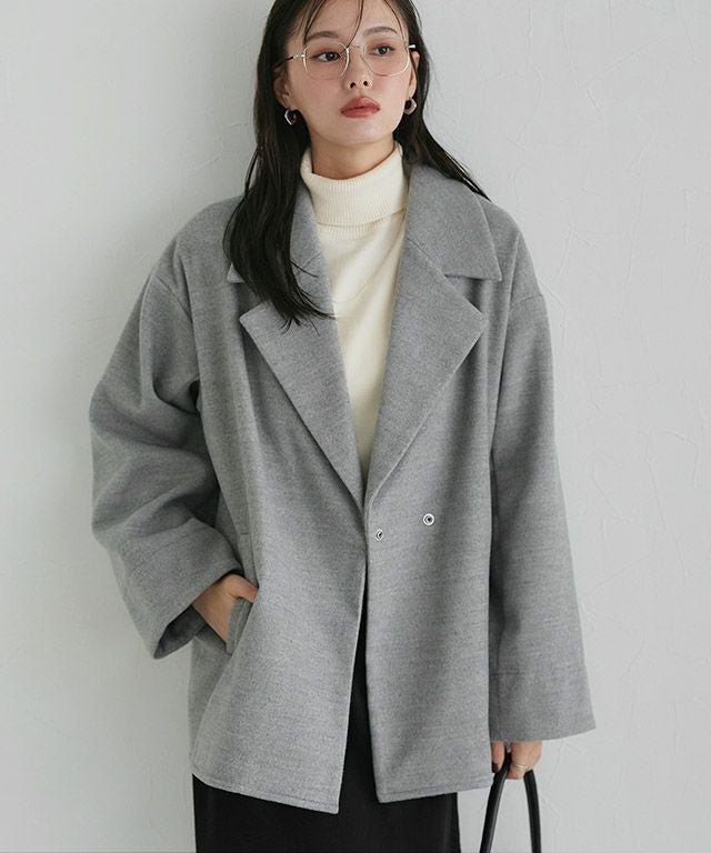 シンプルテーラーカラーコート