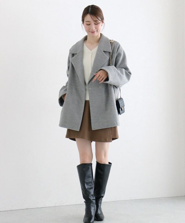 163cm / 杢グレー / M