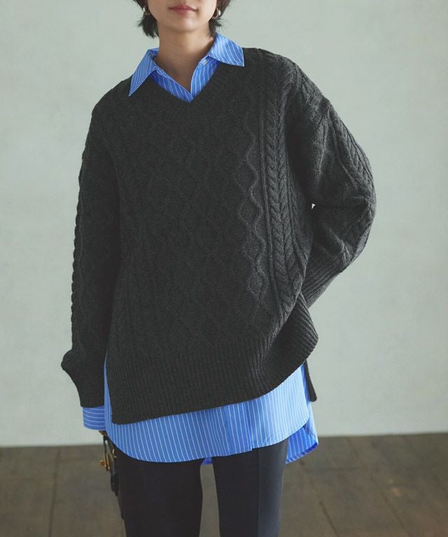 166cm / 杢ブラック / M