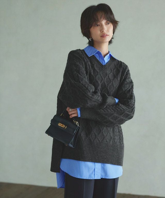 166cm / 杢ブラック / M