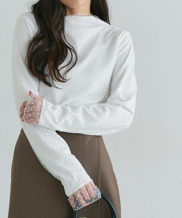 160cm / ドット / オフホワイト / M