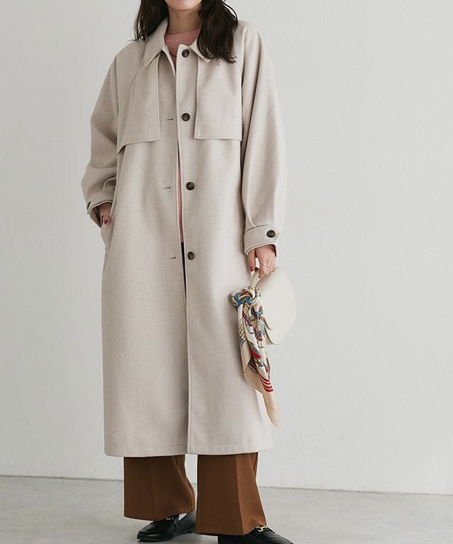 アレンジカラーシングルロングコート