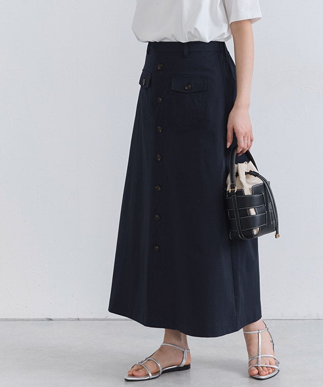 ポケットデザインツイルスカート