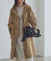 [RASW]スタンドカラーロングライトコート