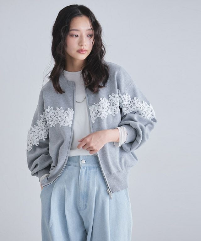 ECLAM]レースドッキングカーディガン | 【公式】Pierrot（ピエロ