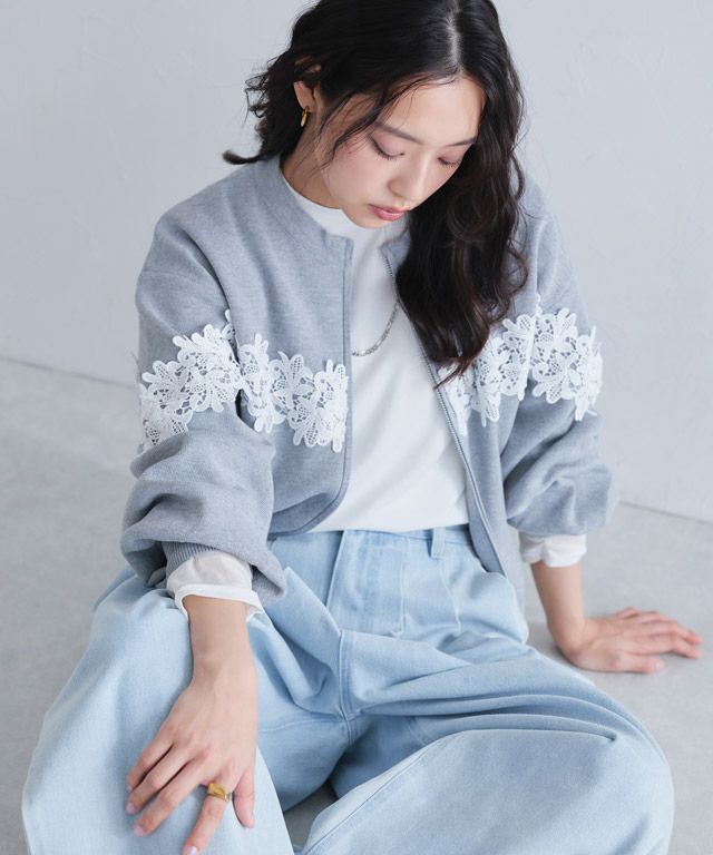 163cm / 杢ライトグレー / M