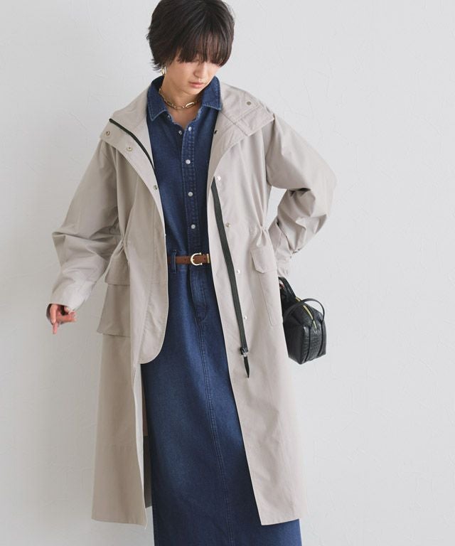 166cm / ブルー×グレージュ / M