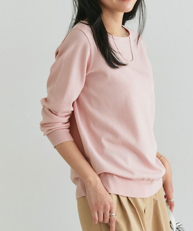 162cm / ピンク / ボートネック / M