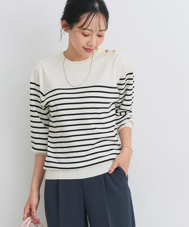 162cm / オフホワイト×ブラック / M