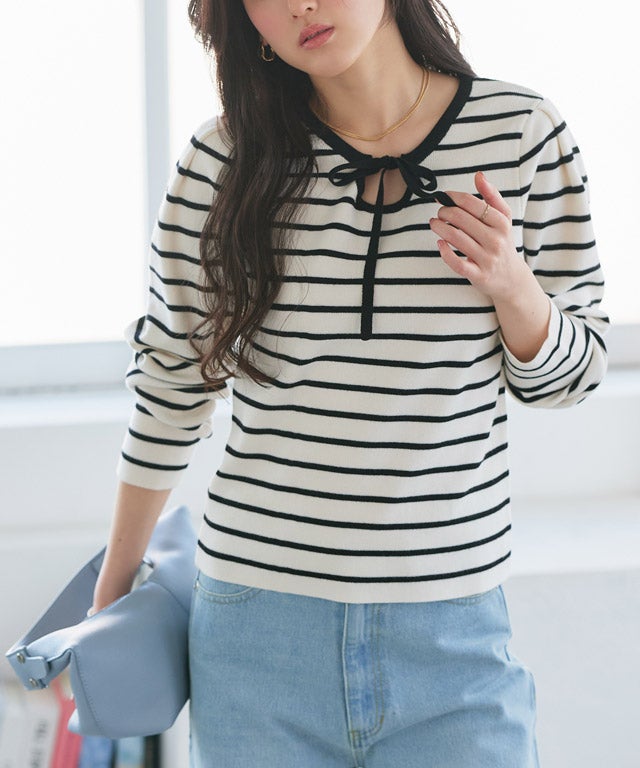 160cm / オフホワイト×ブラック / M