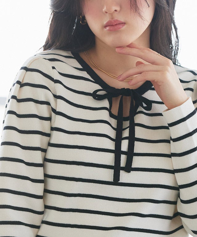 160cm / オフホワイト×ブラック / M