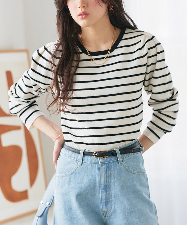 160cm / オフホワイト×ブラック / M