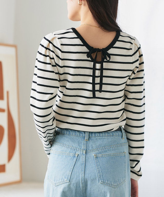 160cm / オフホワイト×ブラック / M