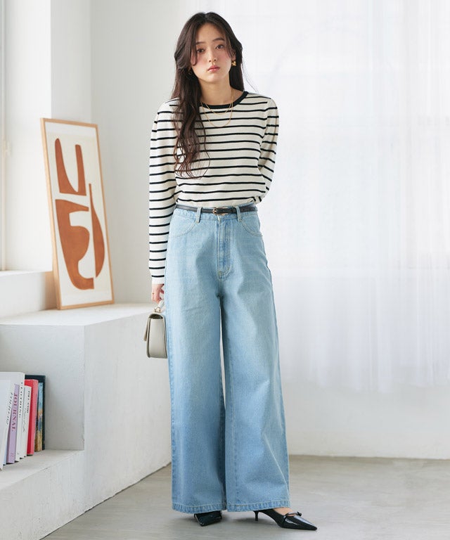 160cm / オフホワイト×ブラック / M