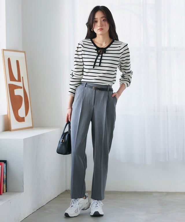 160cm / オフホワイト×ブラック / M