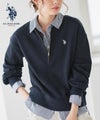 【U.S.POLO ASSN.】ハーフジップスウェット
