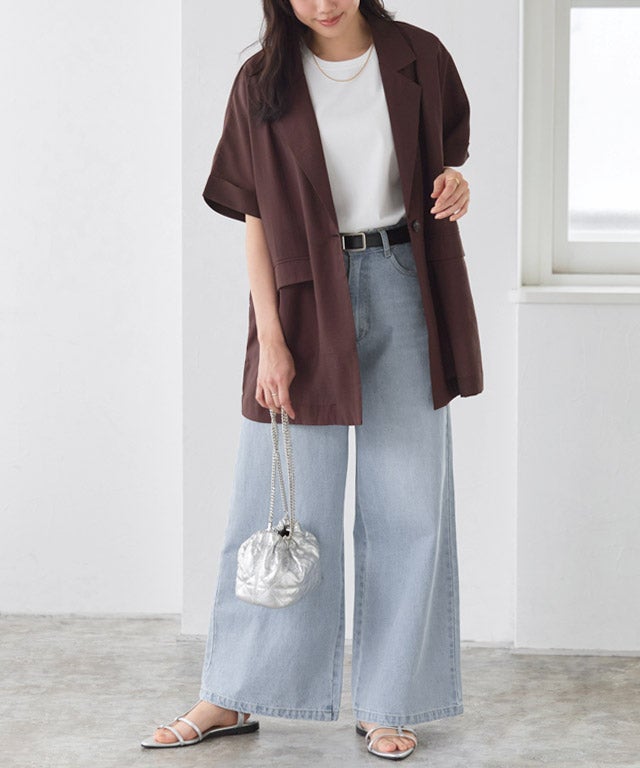 162cm / サックス / M