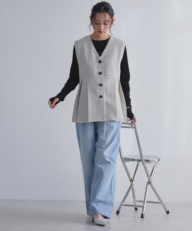 163cm / アイボリー / M