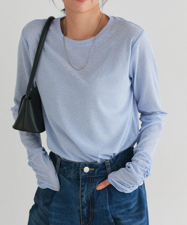 162cm / サックス / M