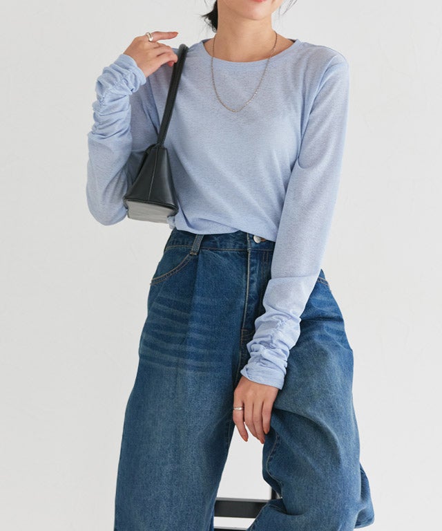 162cm / サックス / M