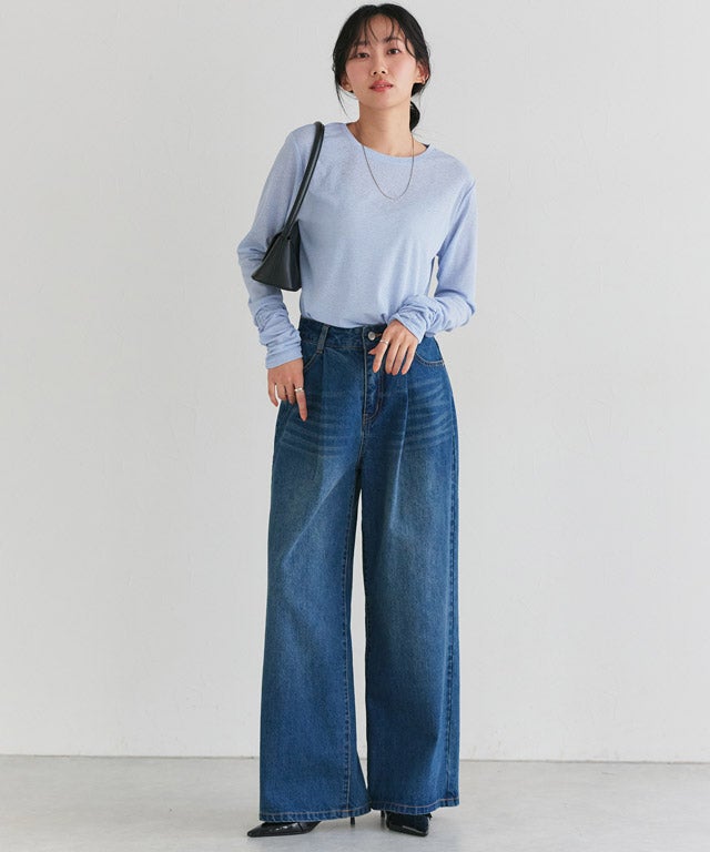 162cm / サックス / M