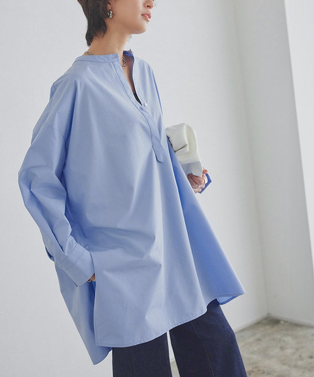 [RASW]ノーカラースキッパーチュニック