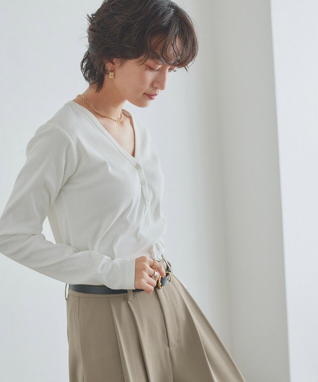 166cm / オフホワイト×ベージュ / M