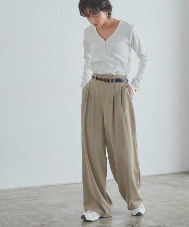 166cm / オフホワイト×ベージュ / M