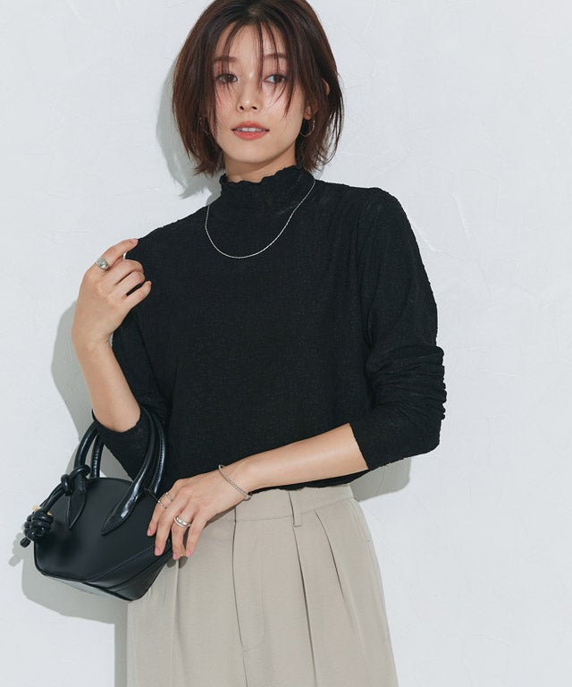 167cm / レース / ブラック / ハイネック / M