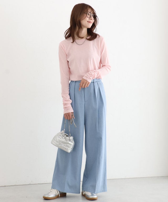 163cm / サックス / M