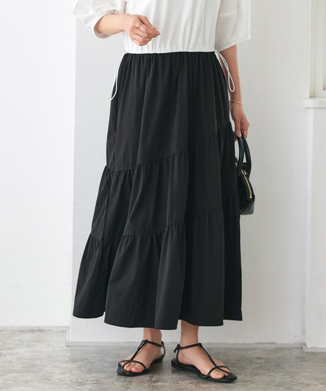 162cm / オフホワイト×ブラック / M