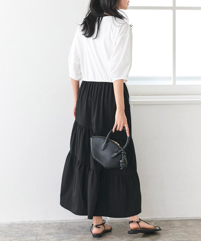 162cm / オフホワイト×ブラック / M