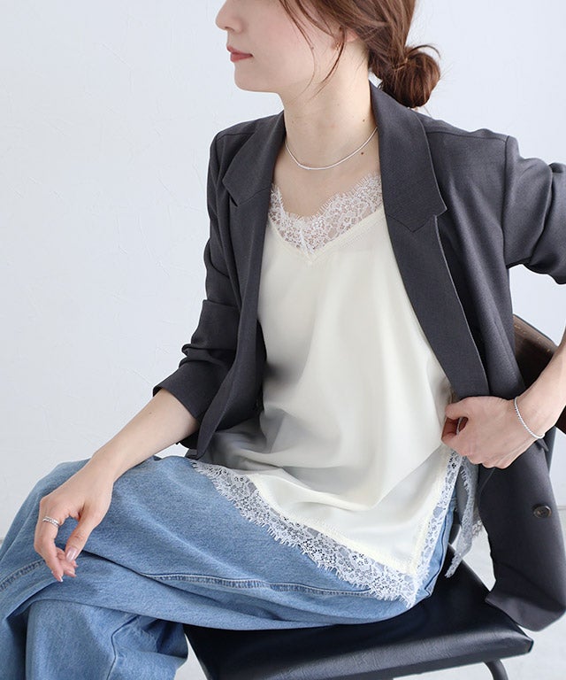 163cm / アイボリー / M