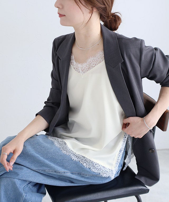 163cm / アイボリー / M