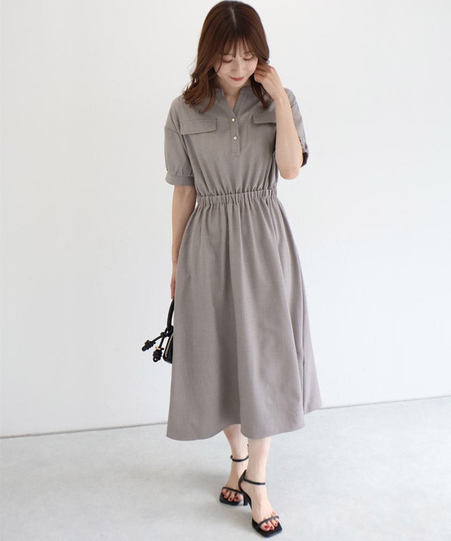 163cm / 杢グレージュ / M