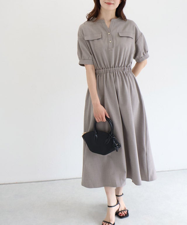 163cm / 杢グレージュ / M