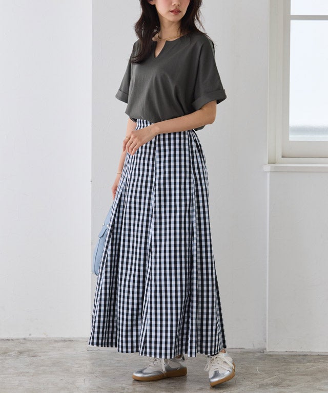 162cm / チャコール / キーネック / M