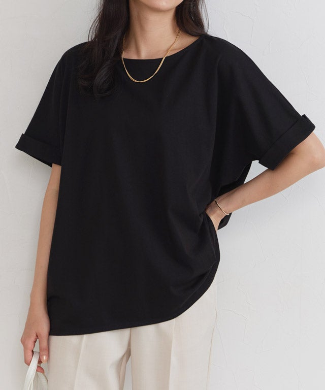 162cm / ブラック / クルーネック / M