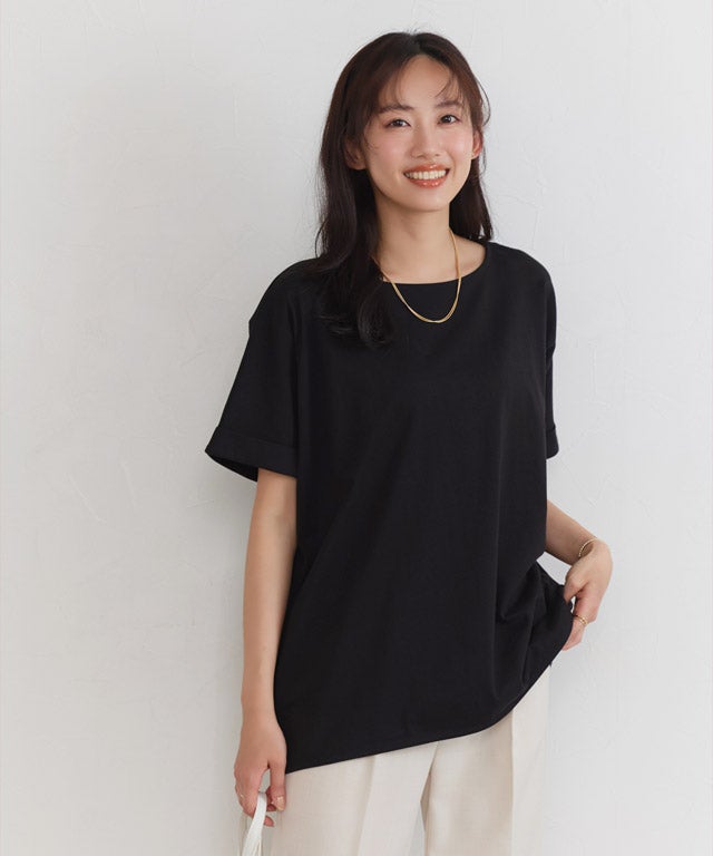 162cm / ブラック / クルーネック / M