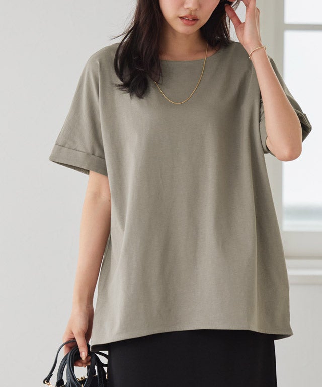 162cm / モカグレー / クルーネック / M