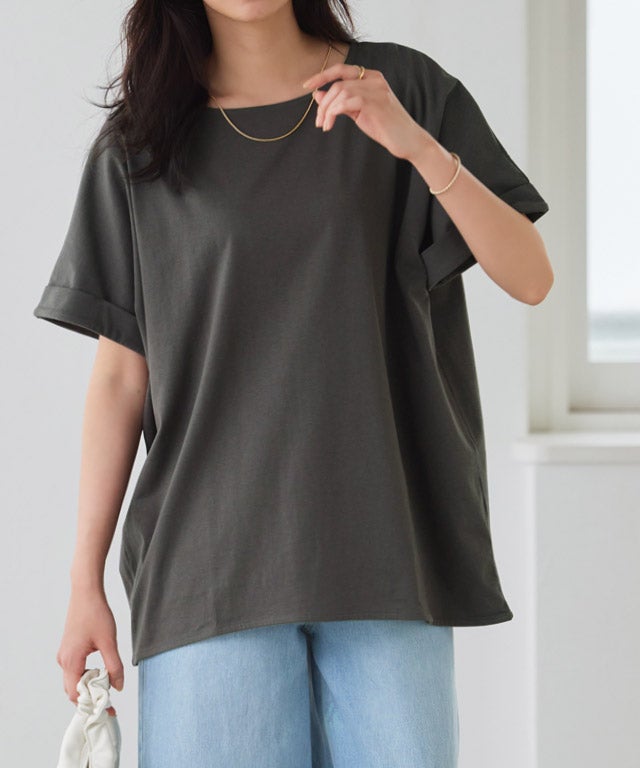 162cm / チャコール / クルーネック / M