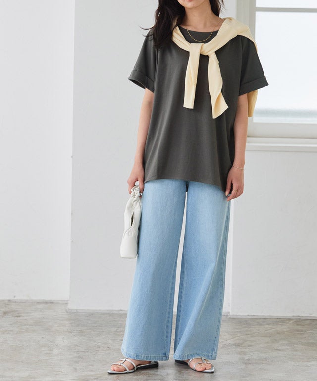 162cm / チャコール / クルーネック / M