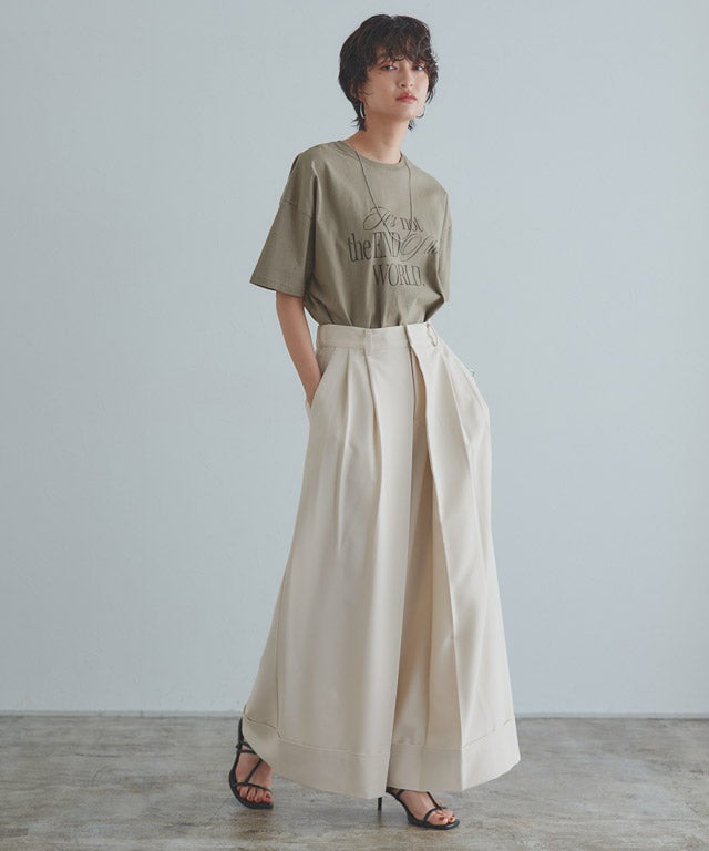 166cm / カーキ×エクリュ / M