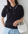 フリルデザインポロニット