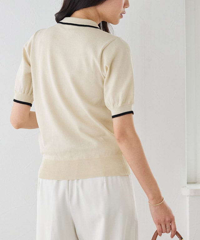 162cm / アイボリー×ブラック / M