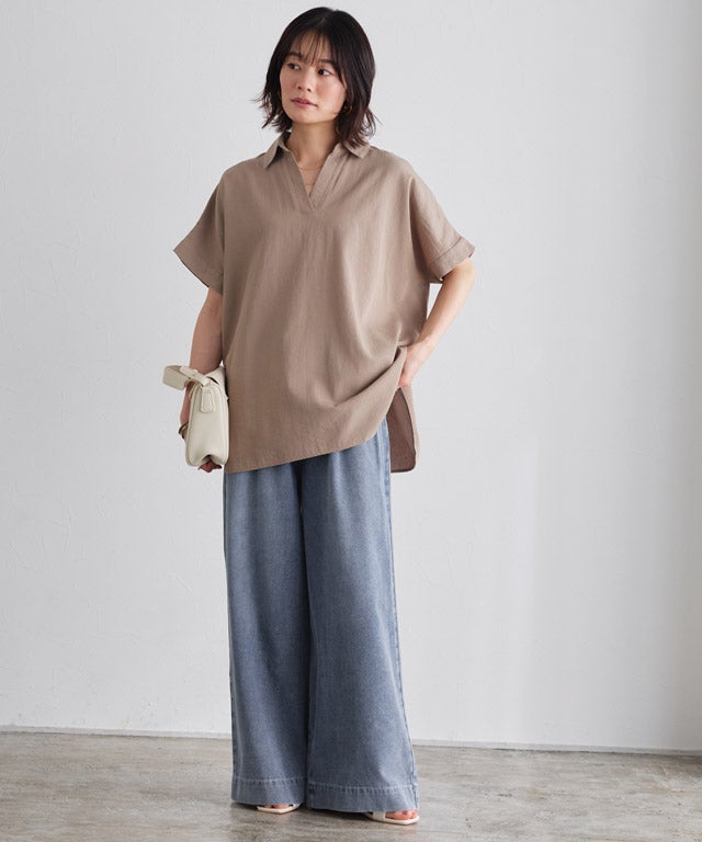 163cm / サックス / M