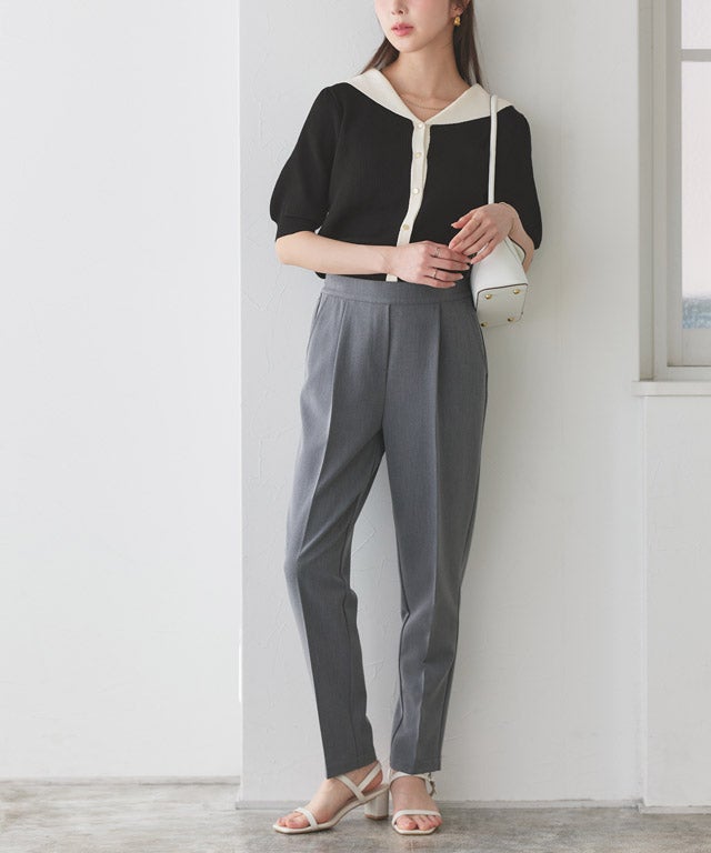 163cm / ブラック×オフホワイト / M