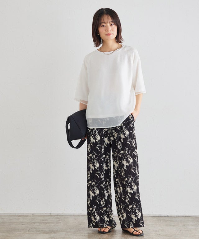 163cm / 花柄 / ブラック / M