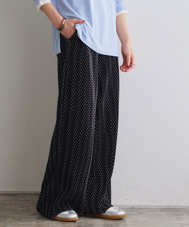 163cm / ドット / ブラック / M